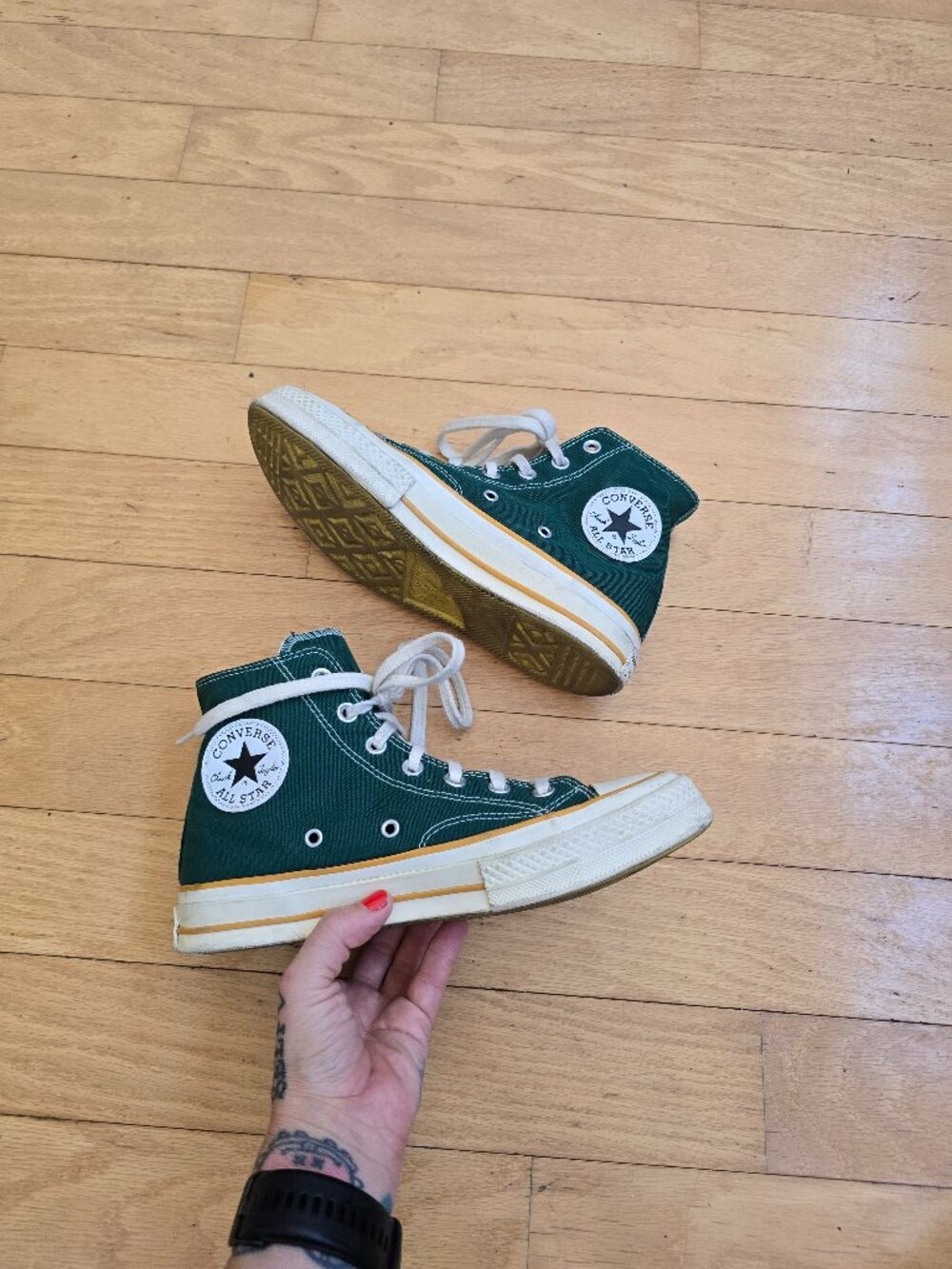 Golf Wang x Chuck Converse 70 High Owl hunter green streetwear sneakers WMS 7.5